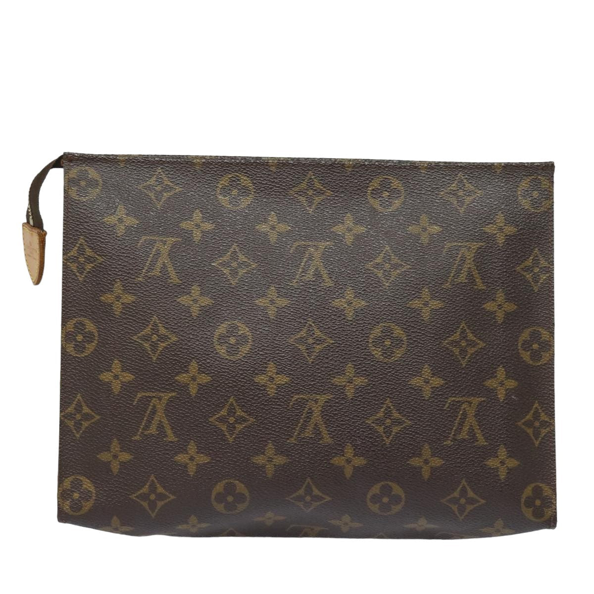 LOUIS VUITTON Monogram Poche Toilette 26 Pouch M47542 LV Auth 84010