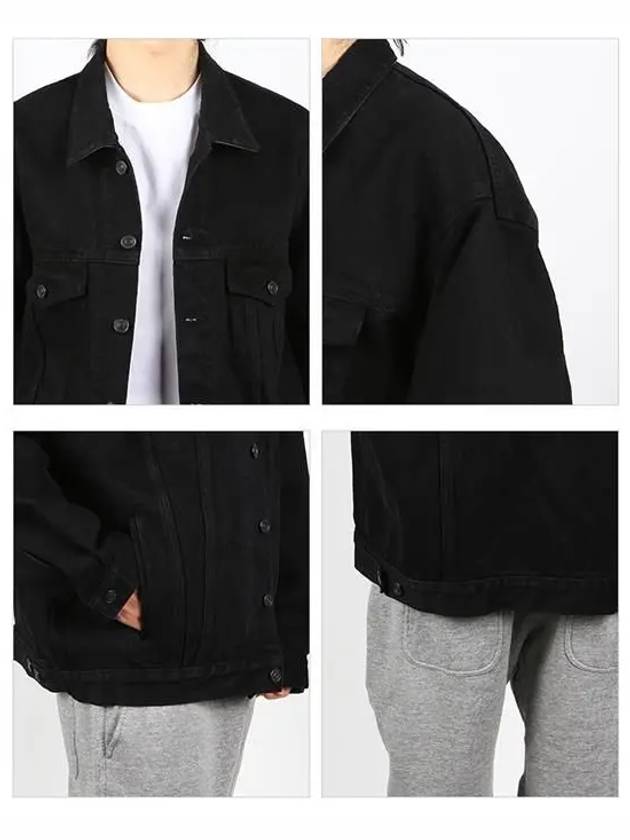 Luxury Balenciaga Trending 2026 Oversized Denim Jacket Black