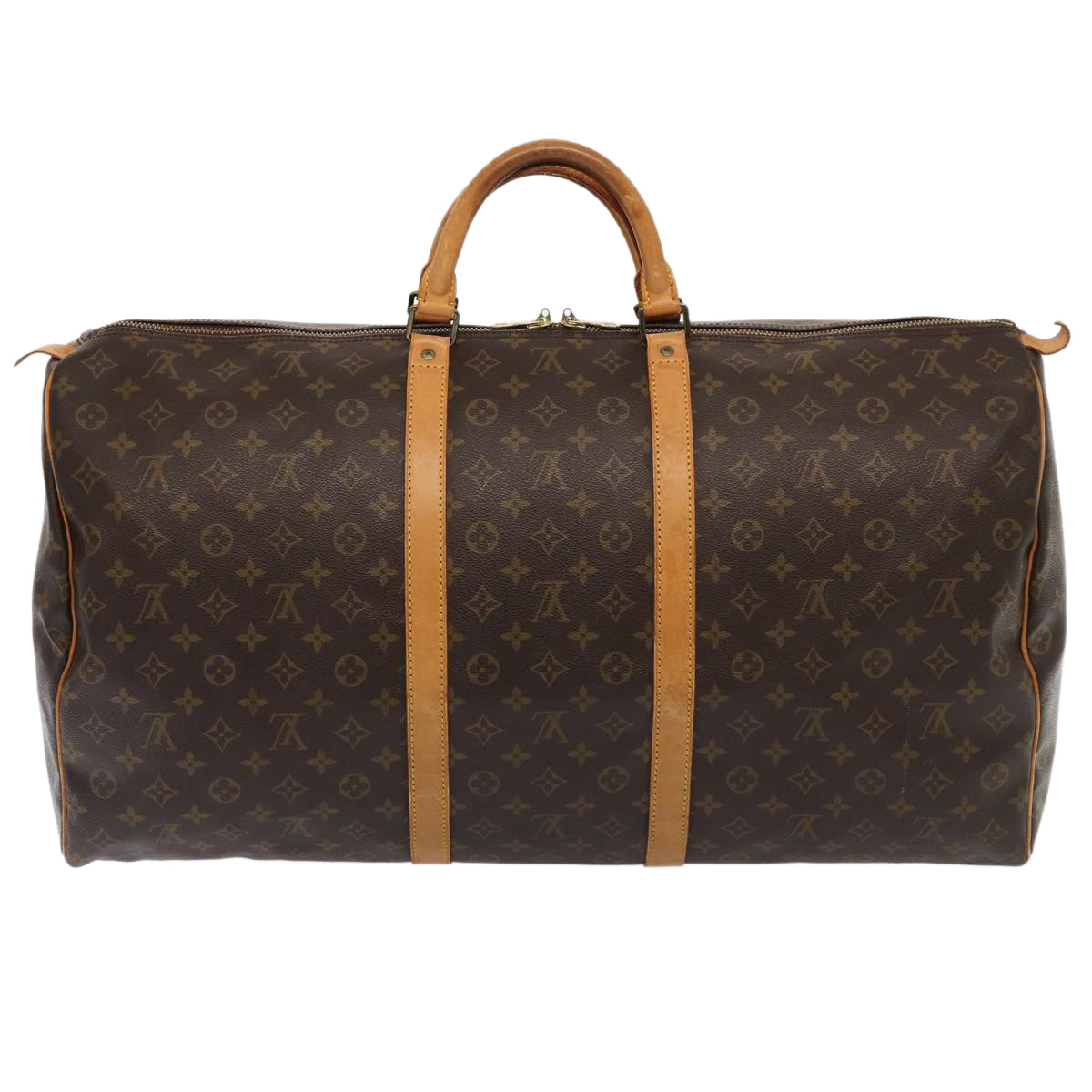 LOUIS VUITTON Monogram Keepall 60 Boston Bag M41422 LV Auth 84028