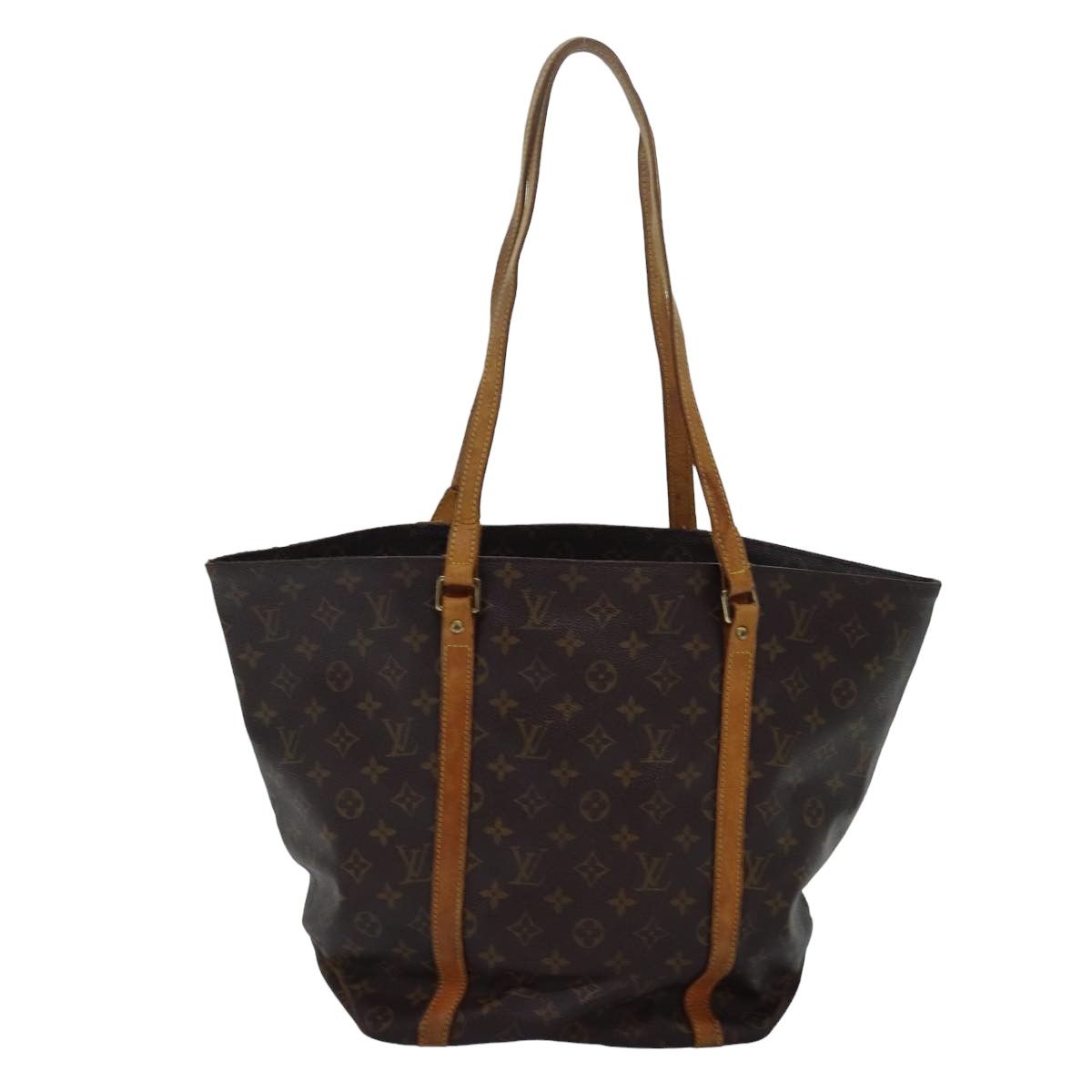 LOUIS VUITTON Monogram Sac Shopping Tote Bag M51108 LV Auth 84073