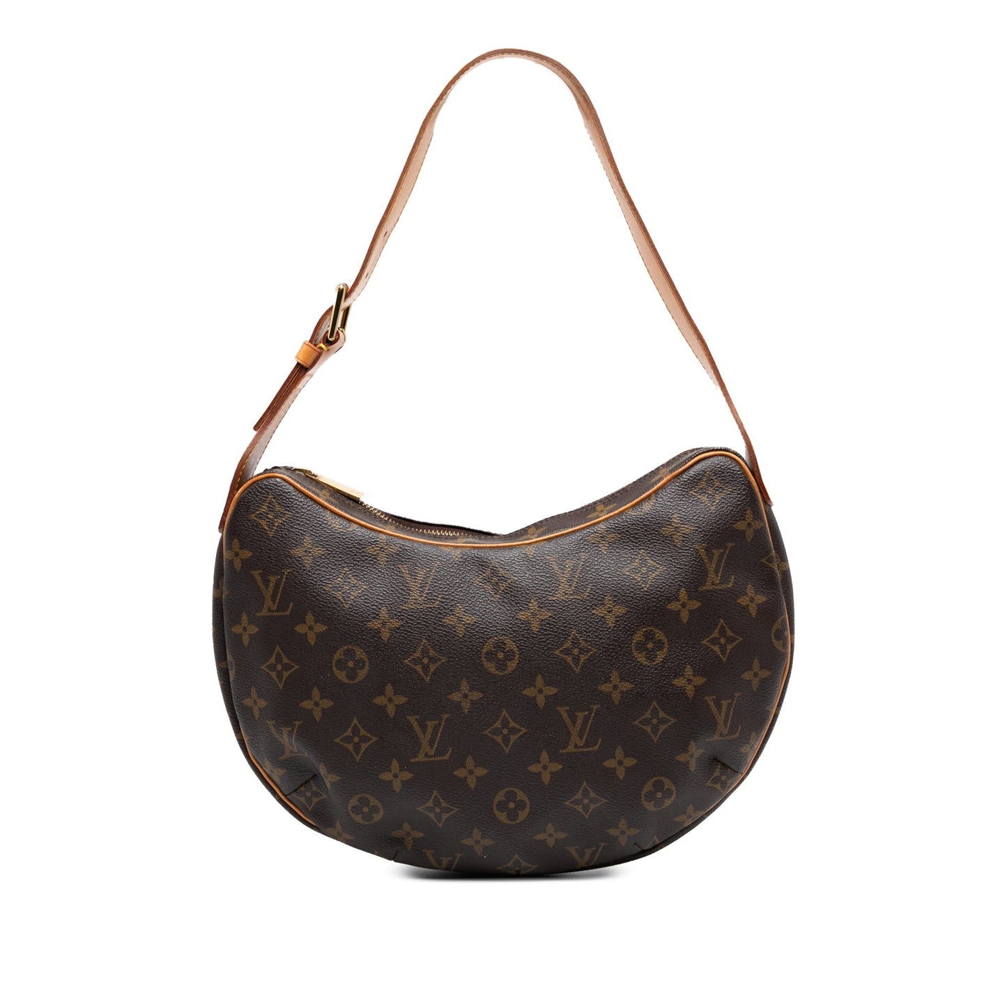 Brown Louis Vuitton Monogram Croissant MM Hobo Bag