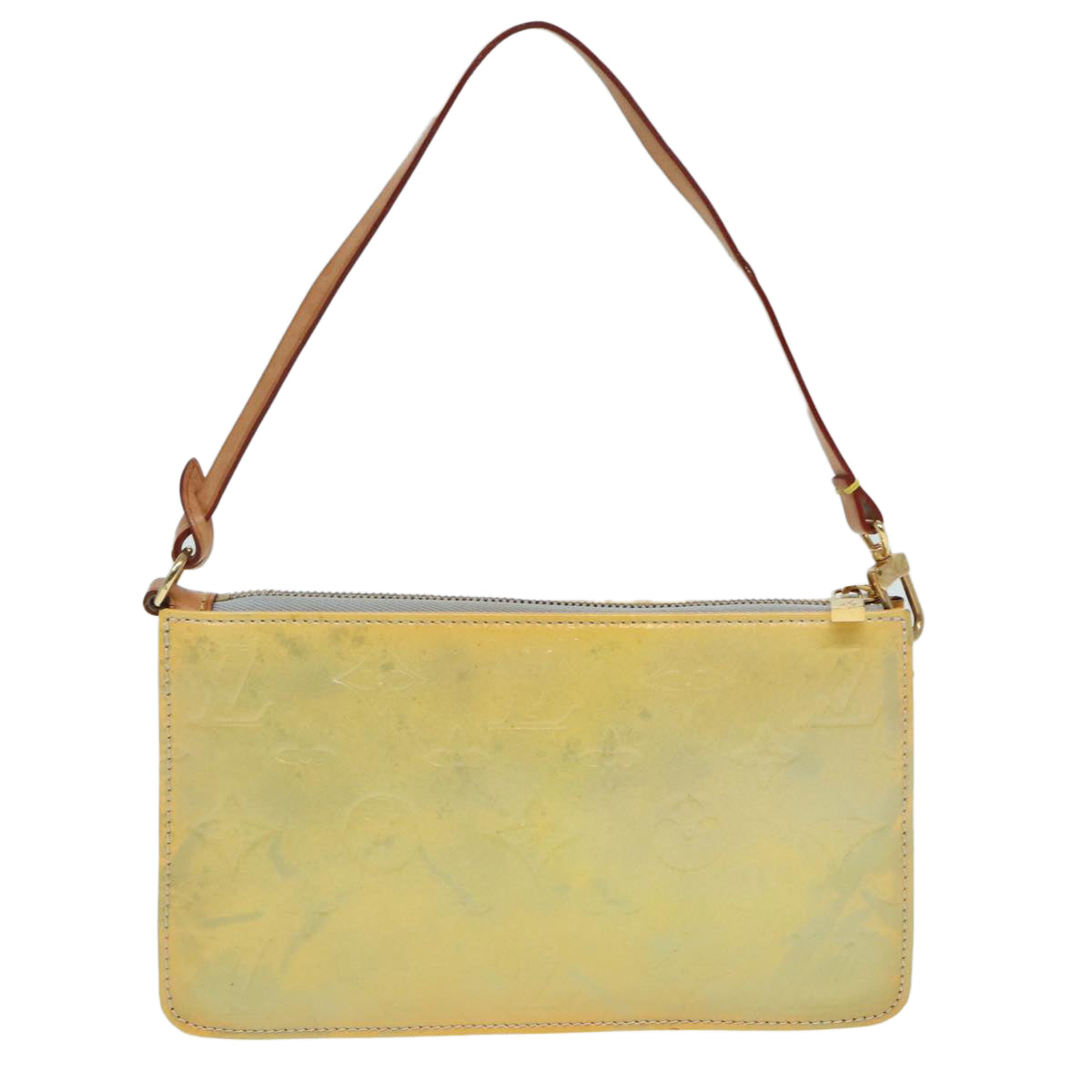 LOUIS VUITTON Monogram Vernis Lexington Accessory Pouch Gris M91056 Auth 84127