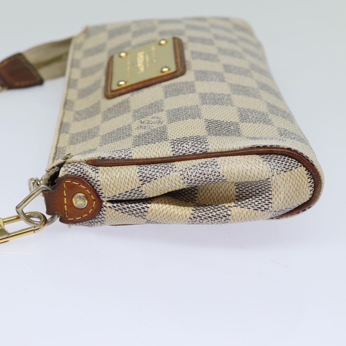 LOUIS VUITTON Damier Azur Eva Shoulder Bag 2way N55214 LV Auth 84137