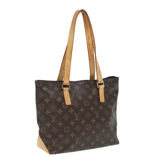 LOUIS VUITTON Monogram Cabas Piano Tote Bag M51148 LV Auth 84163