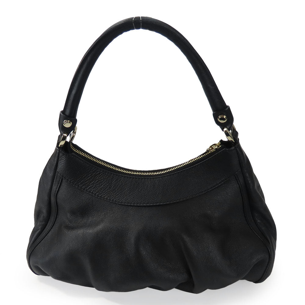 GUCCI Leather Handbag Black Shoulder