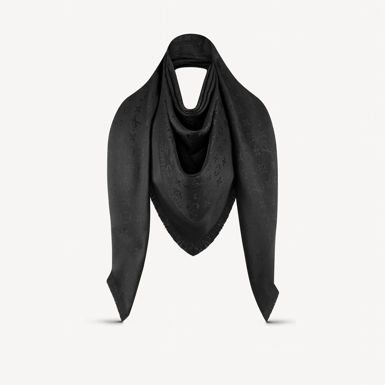 Louis Vuitton Black Monogram Shawl (RRP £450)