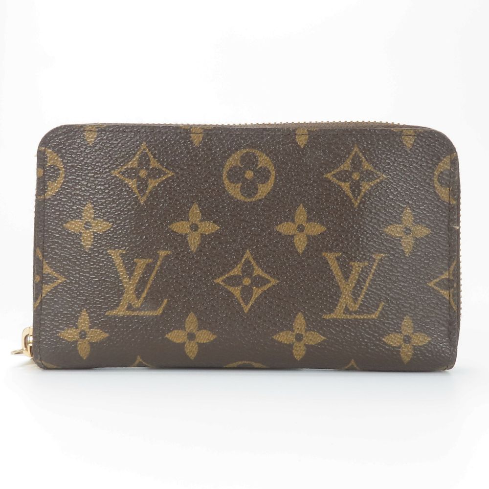 LOUIS VUITTON Bifold Wallet M61440  Monogram Brown Zippy Compact Wallet Women