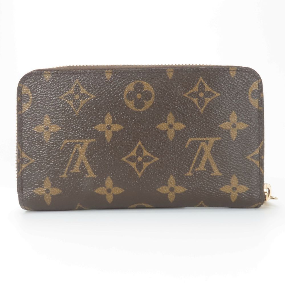 LOUIS VUITTON Bifold Wallet M61440  Monogram Brown Zippy Compact Wallet Women