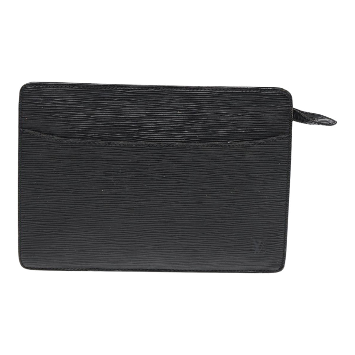 LOUIS VUITTON Epi Pochette Homme Clutch Bag Black Noir M52522 LV Auth 84463