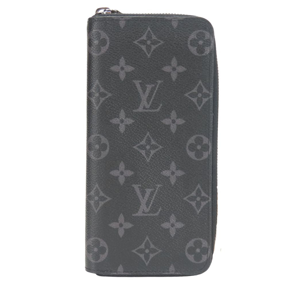 LOUIS VUITTON Long Wallet Purse M62295 Monogram Eclipse black Zippy Wallet Vertical mens
