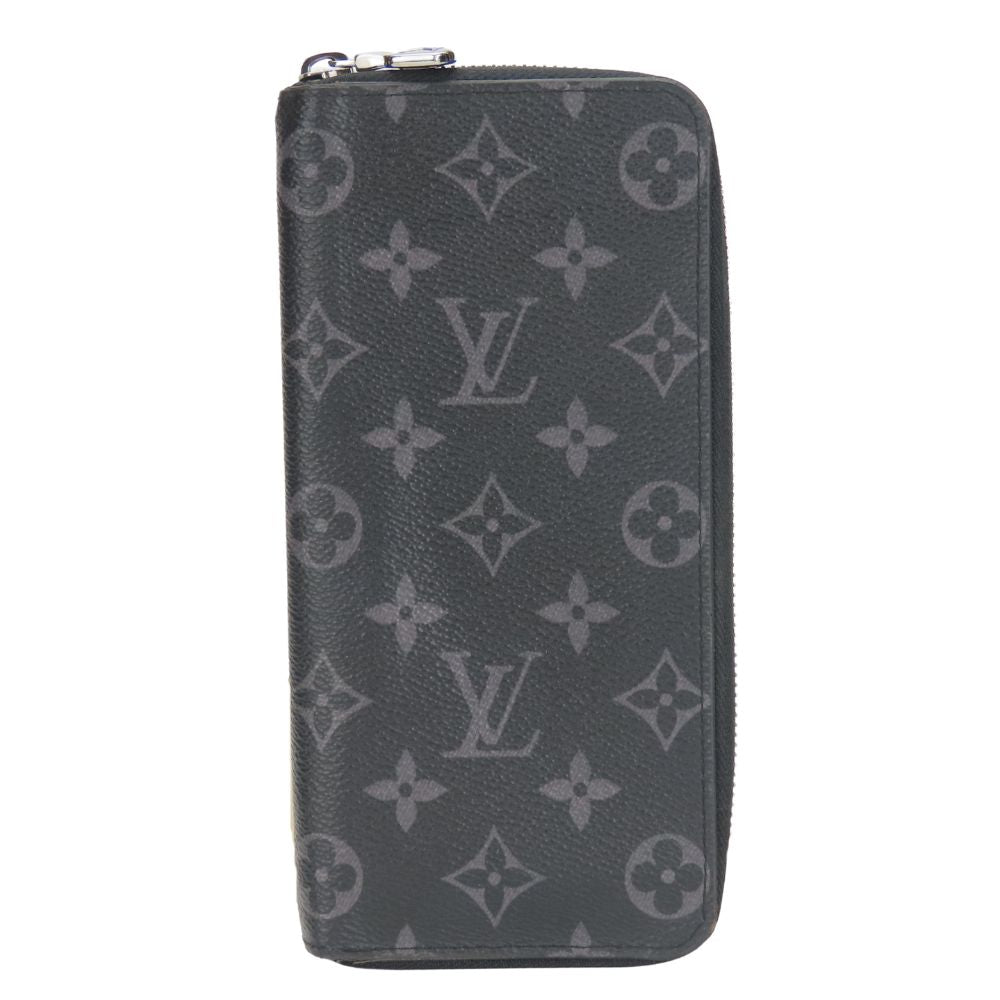 LOUIS VUITTON Long Wallet Purse M62295 Monogram Eclipse black Zippy Wallet Vertical mens