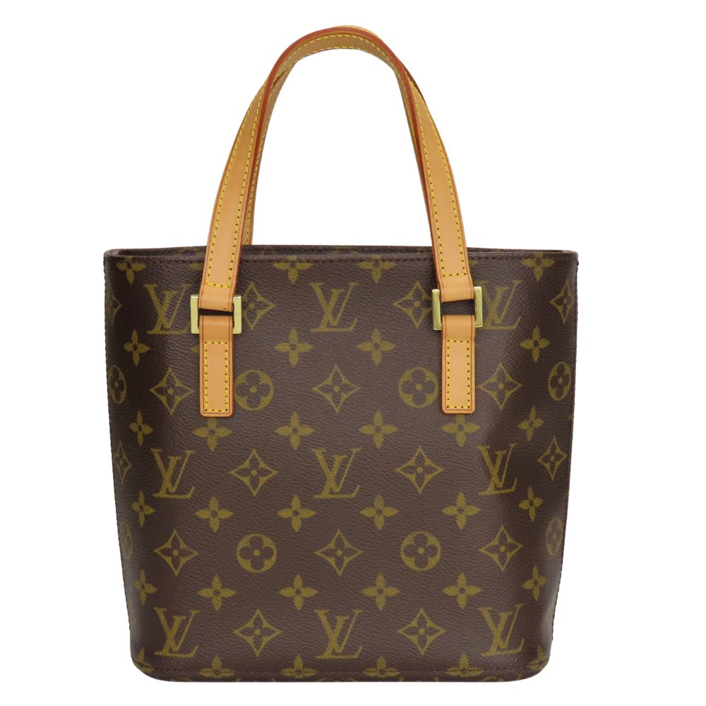LOUIS VUITTON Handbag M51172 Monogram, Tanned Leather Brown Vavan PM Women