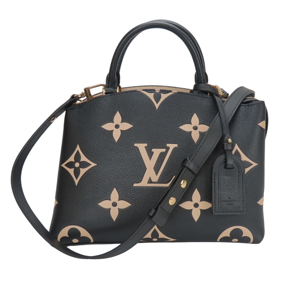 LOUIS VUITTON Handbag M58913 Monogram Ann Platt Noir Petit Palais PM