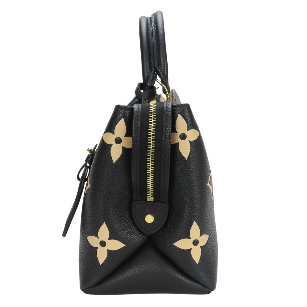 LOUIS VUITTON Handbag M58913 Monogram Ann Platt Noir Petit Palais PM