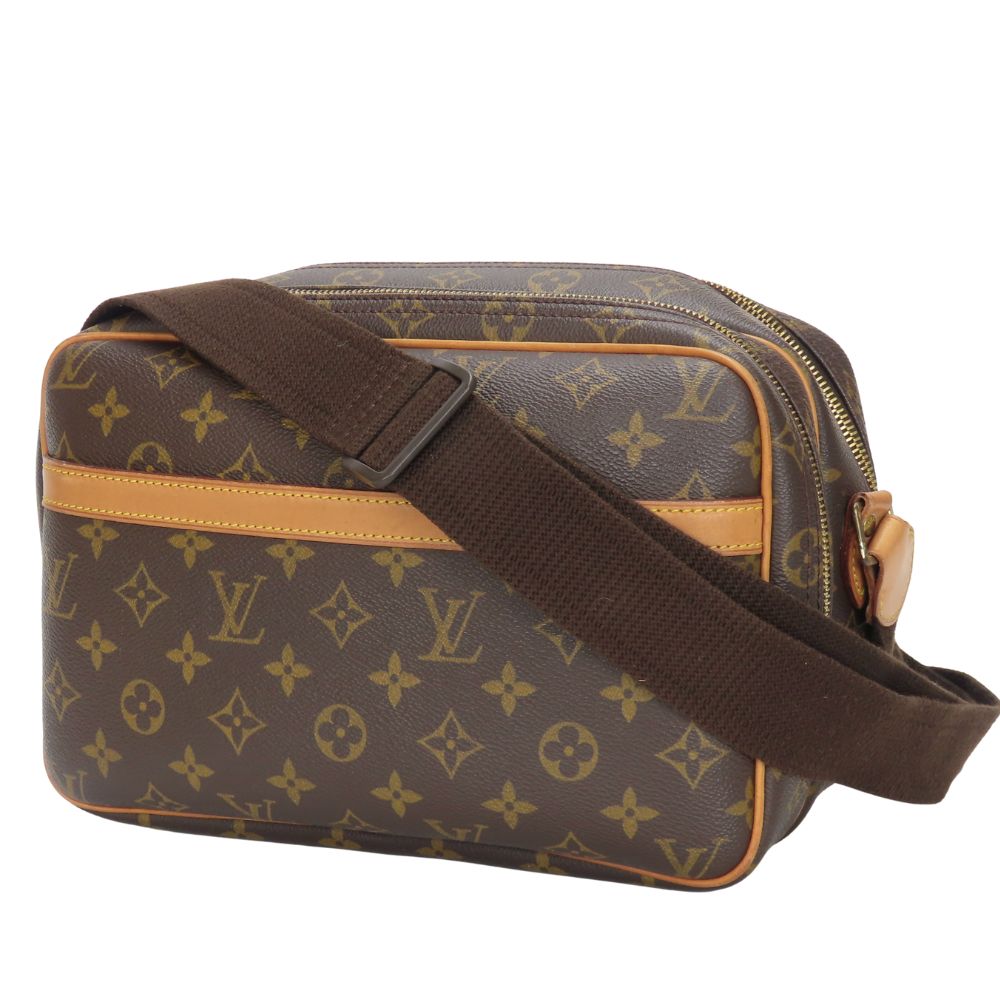 LOUIS VUITTON Shoulder Bag M45254 Monogram Brown Reporter PM