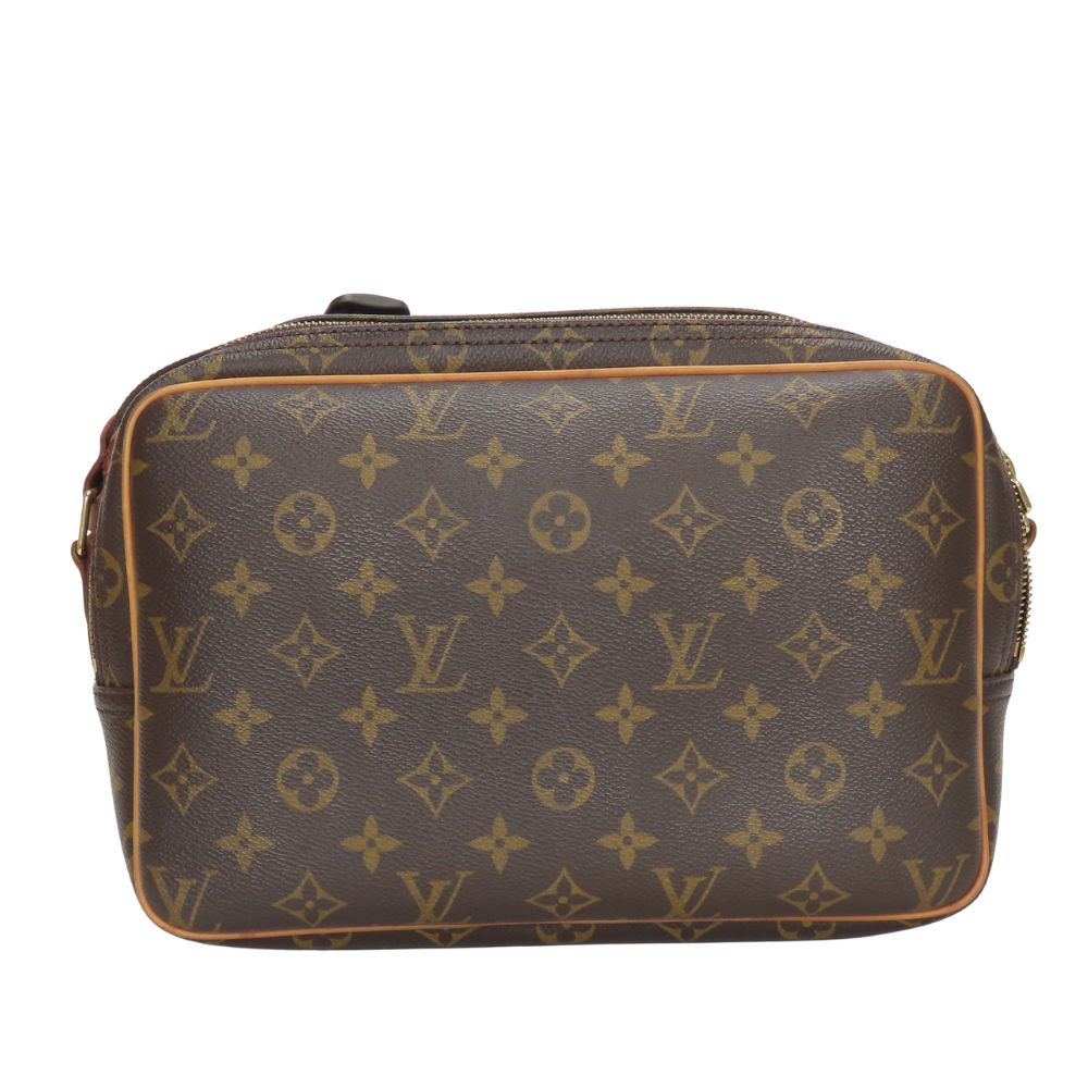 LOUIS VUITTON Shoulder Bag M45254 Monogram Brown Reporter PM