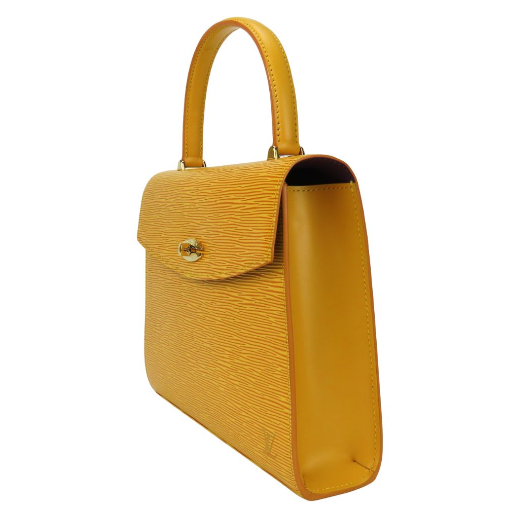 LOUIS VUITTON Handbag M52379 Epi Leather yellow Malesherbes