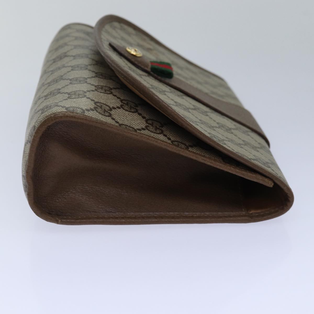 Gucci Leather Canvas Clutch
