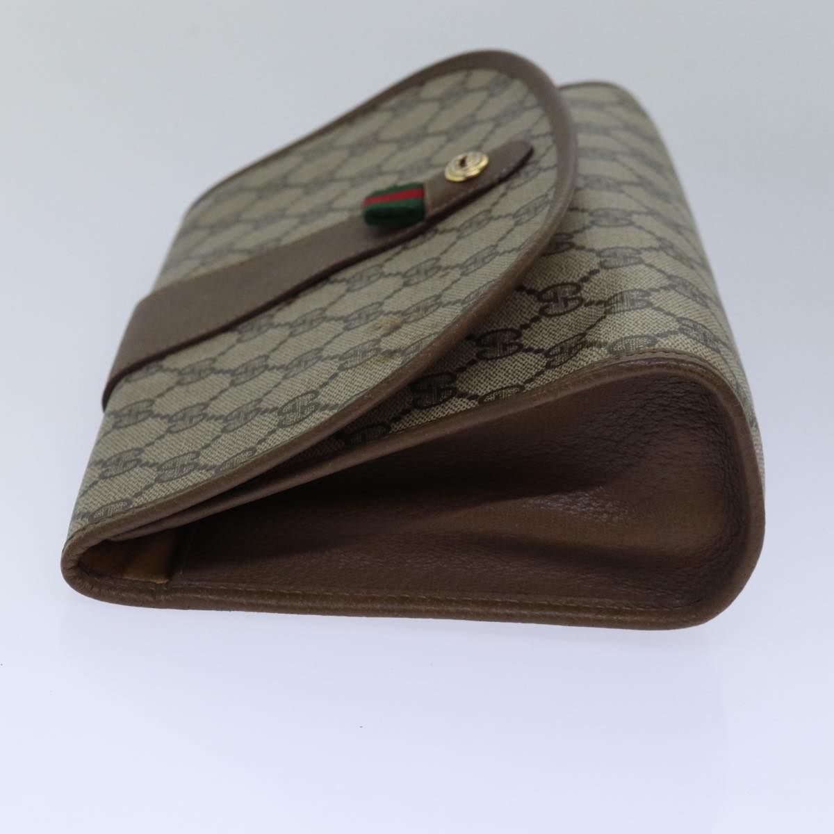Gucci Leather Canvas Clutch