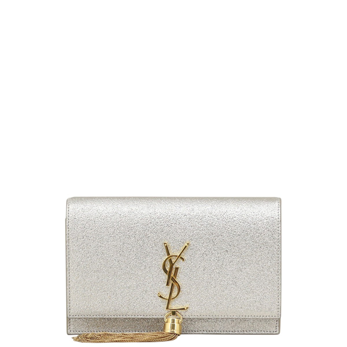 Saint Laurent Kate Metallic Chain Wallet