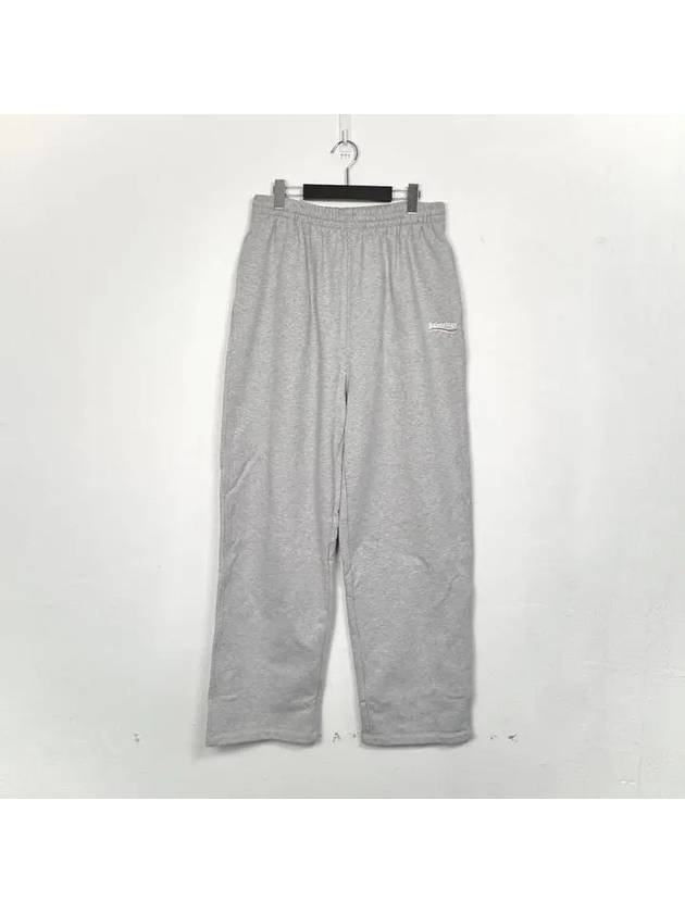 Luxury Balenciaga Trending 2026 Logo Training Jogger Pants Gray