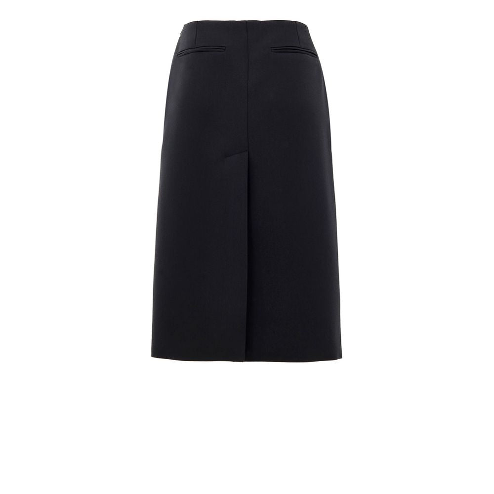 Gucci Black Wool Midi Women's Skirt