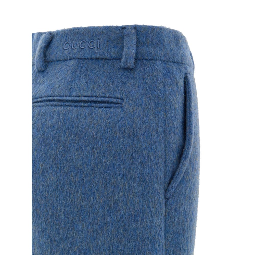 Gucci Blue Wool Women's Shorts