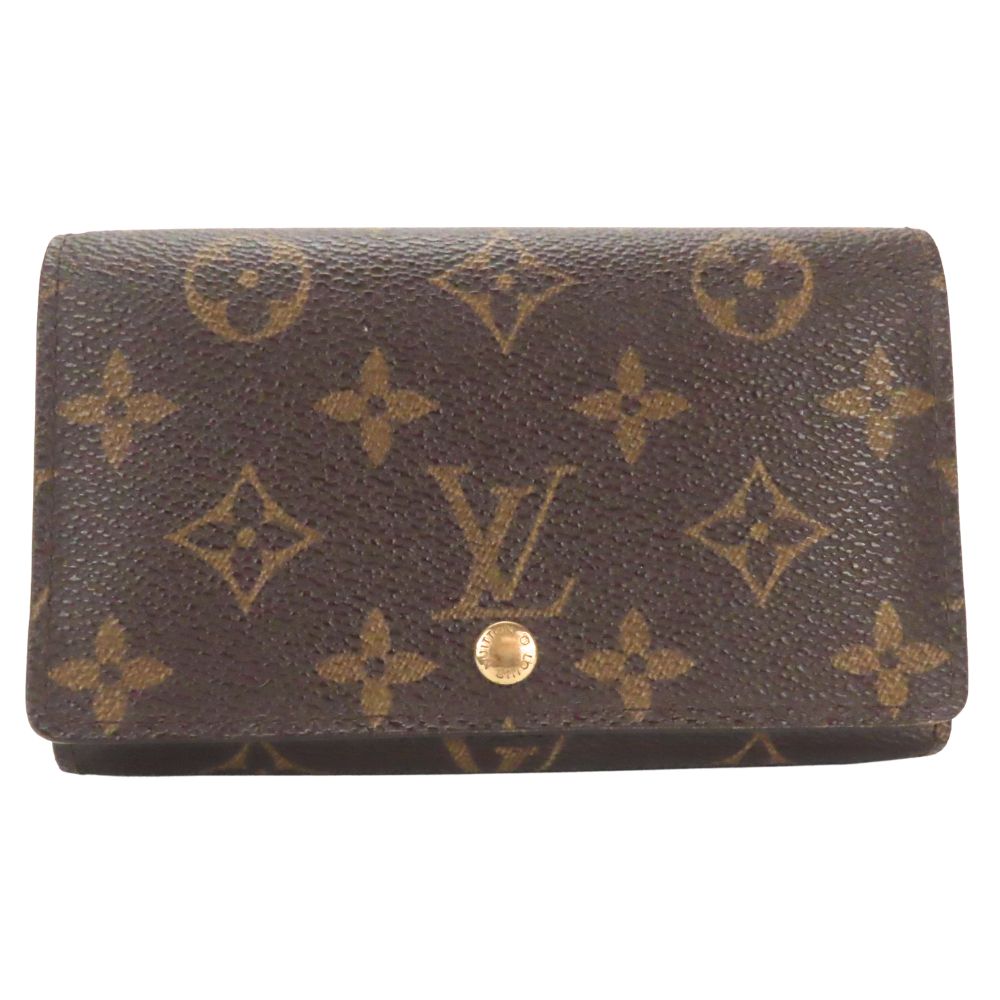 LOUIS VUITTON Bifold Wallet M61730 Monogram Brown Portomonet Bie Tresol Women