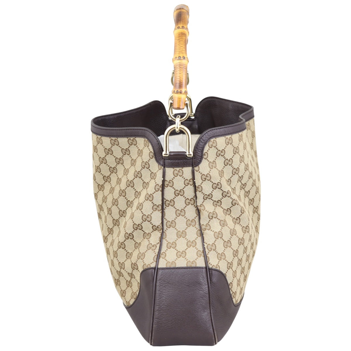 Gucci GG Canvas Diana Bamboo Shoulder Bag
