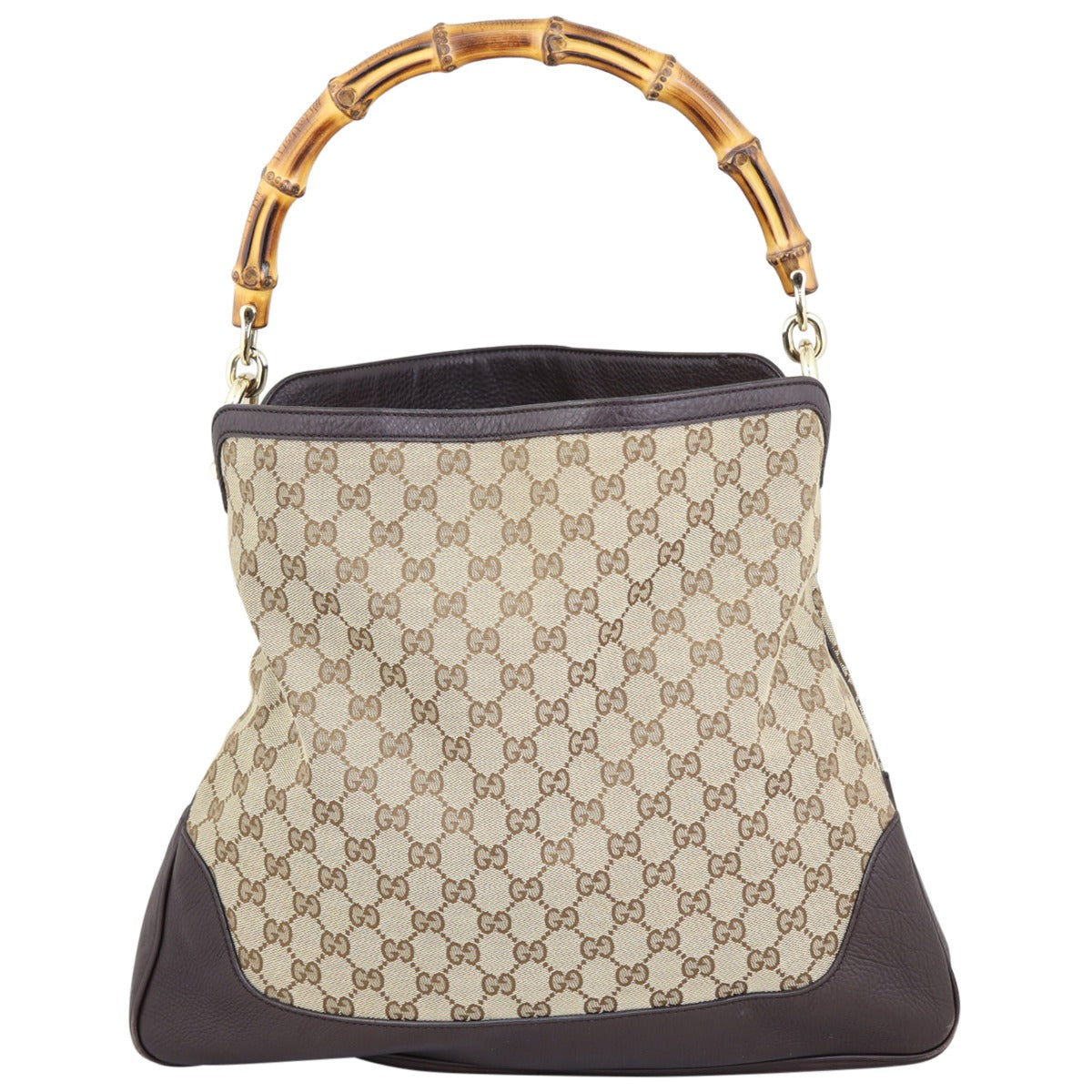 Gucci GG Canvas Diana Bamboo Shoulder Bag