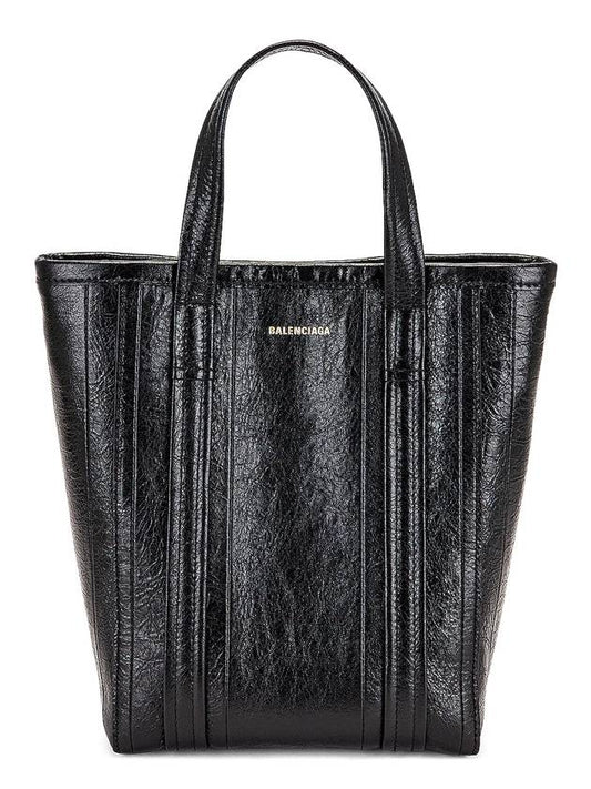 Luxury Balenciaga Trending 2026 Barbes Small Shopper Tote Bag Black