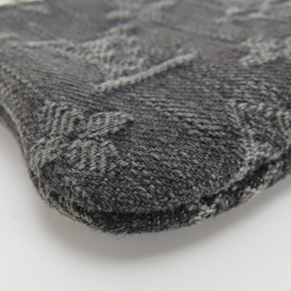 LOUIS VUITTON Coin case M95616 Monogram denim gray Pochette cree mens(Unisex)