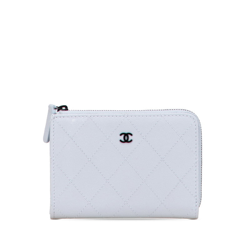 Chanel Matelasse Coco Mark Leather Card Case Handbag