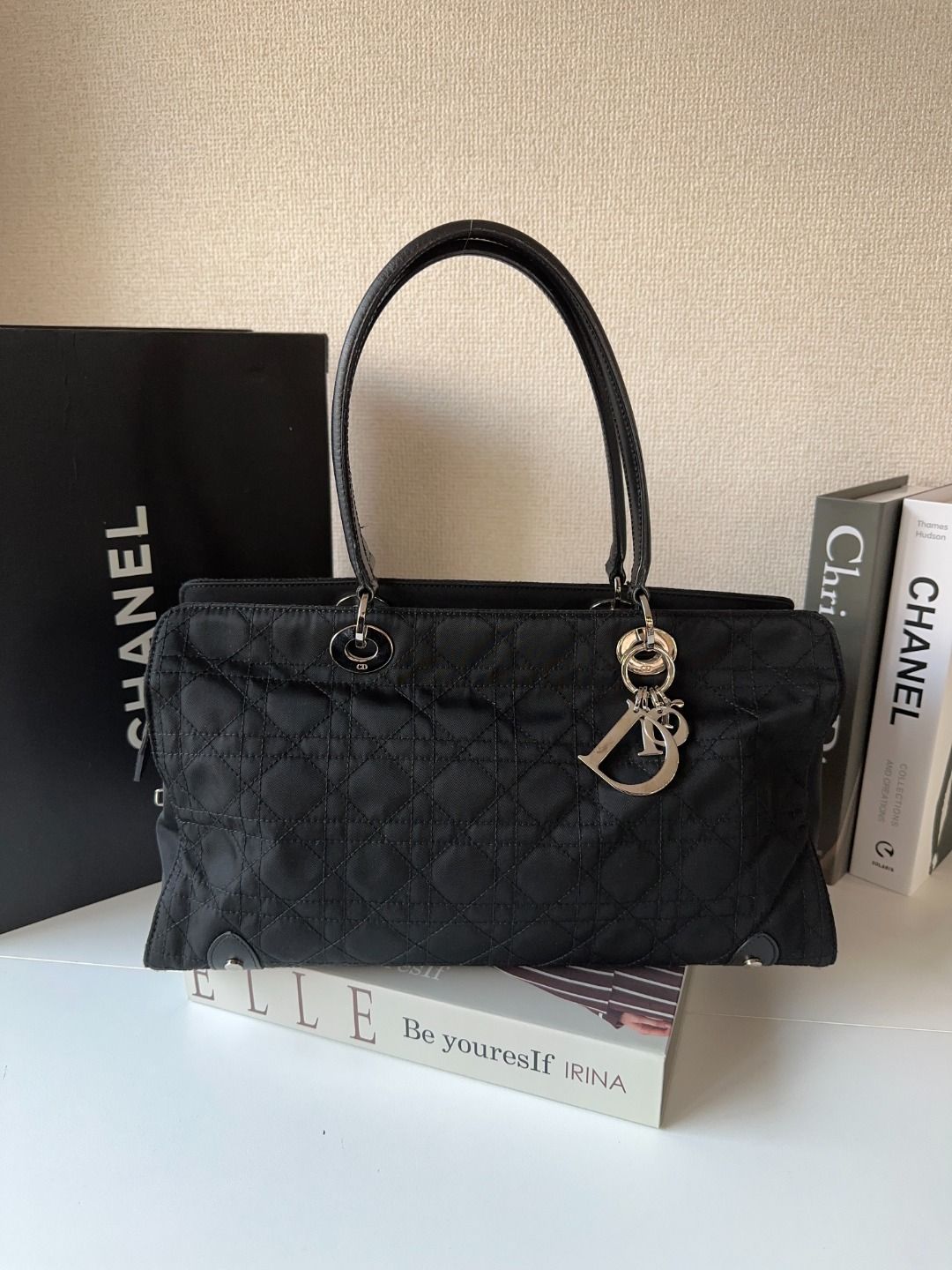 Christian Dior   Cannage East West Lady Dior Bag - Black Shoulder Bags, Handbags MR06082025X841