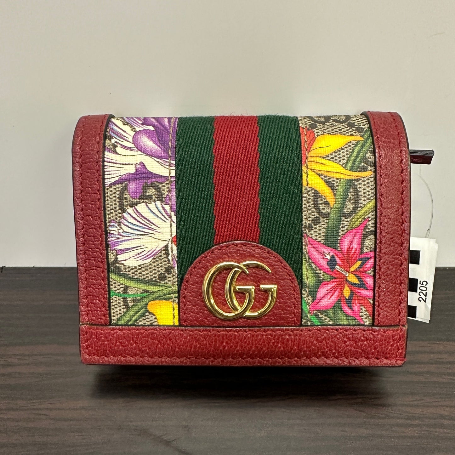 Gucci Ophidia GG Flora card case wallet LB121205