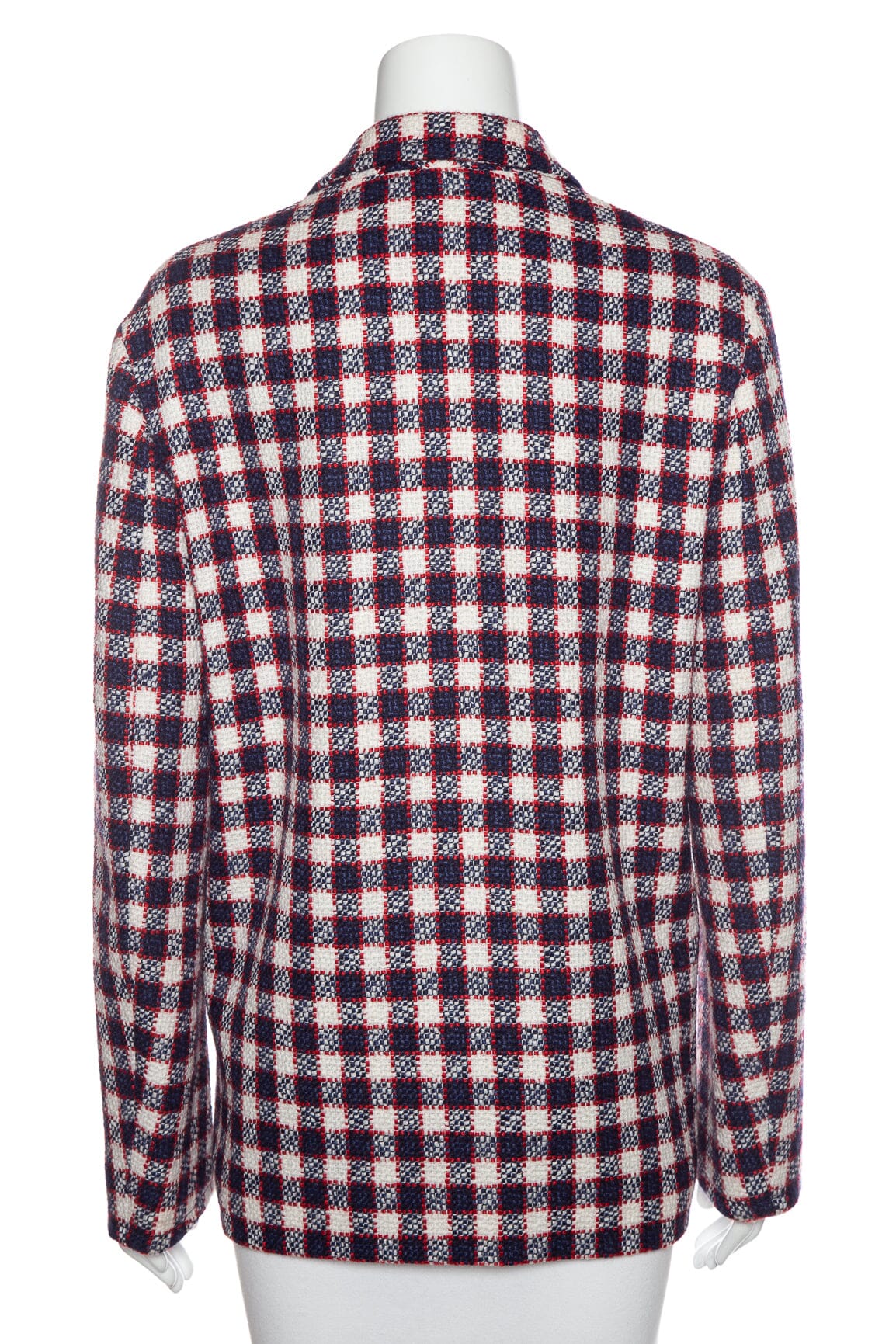 Gucci Navy and Multi Plaid Jacket SZ 40