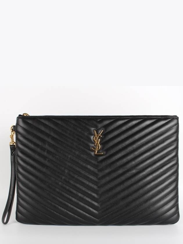 Luxury Saint Laurent Trending 2025 Clutch Black L