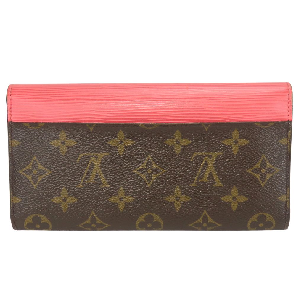 LOUIS VUITTON Tri-fold wallet M60597 Epi Leather pink Portefeuille Marie Roulon