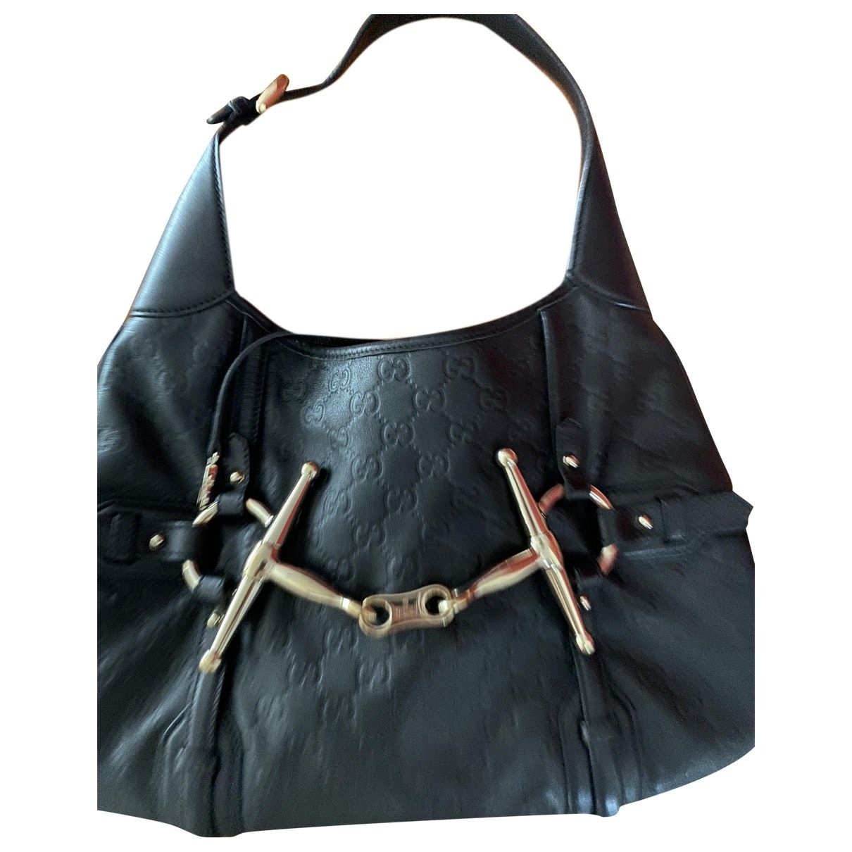Gucci black leather handbag