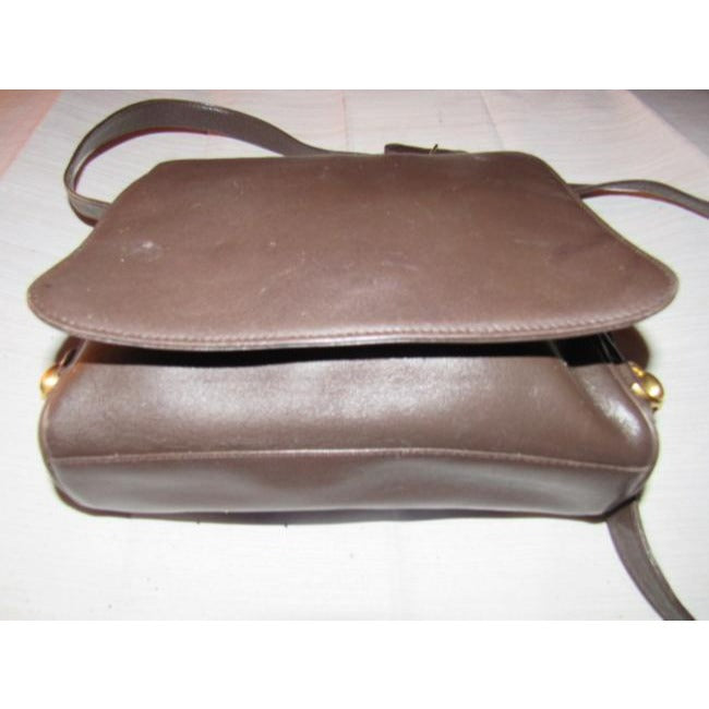 Gucci Vintage Purses Brown Leather Cross Body Bag
