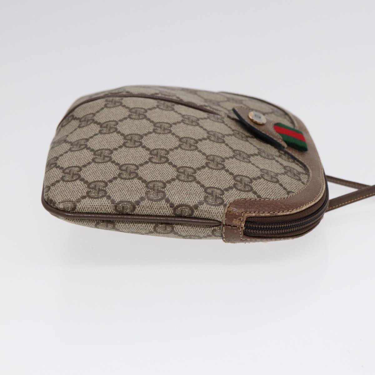 Gucci Leather Canvas Shoulder Bag