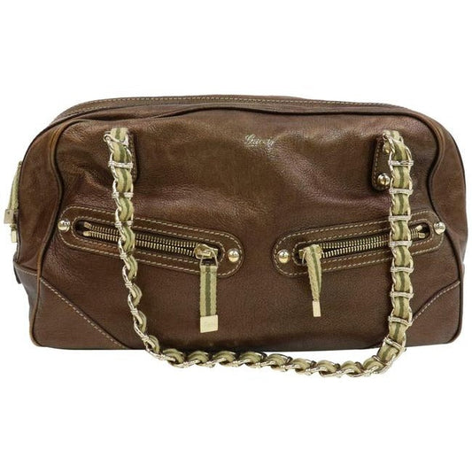Gucci Chain Leather Shoulder Bag