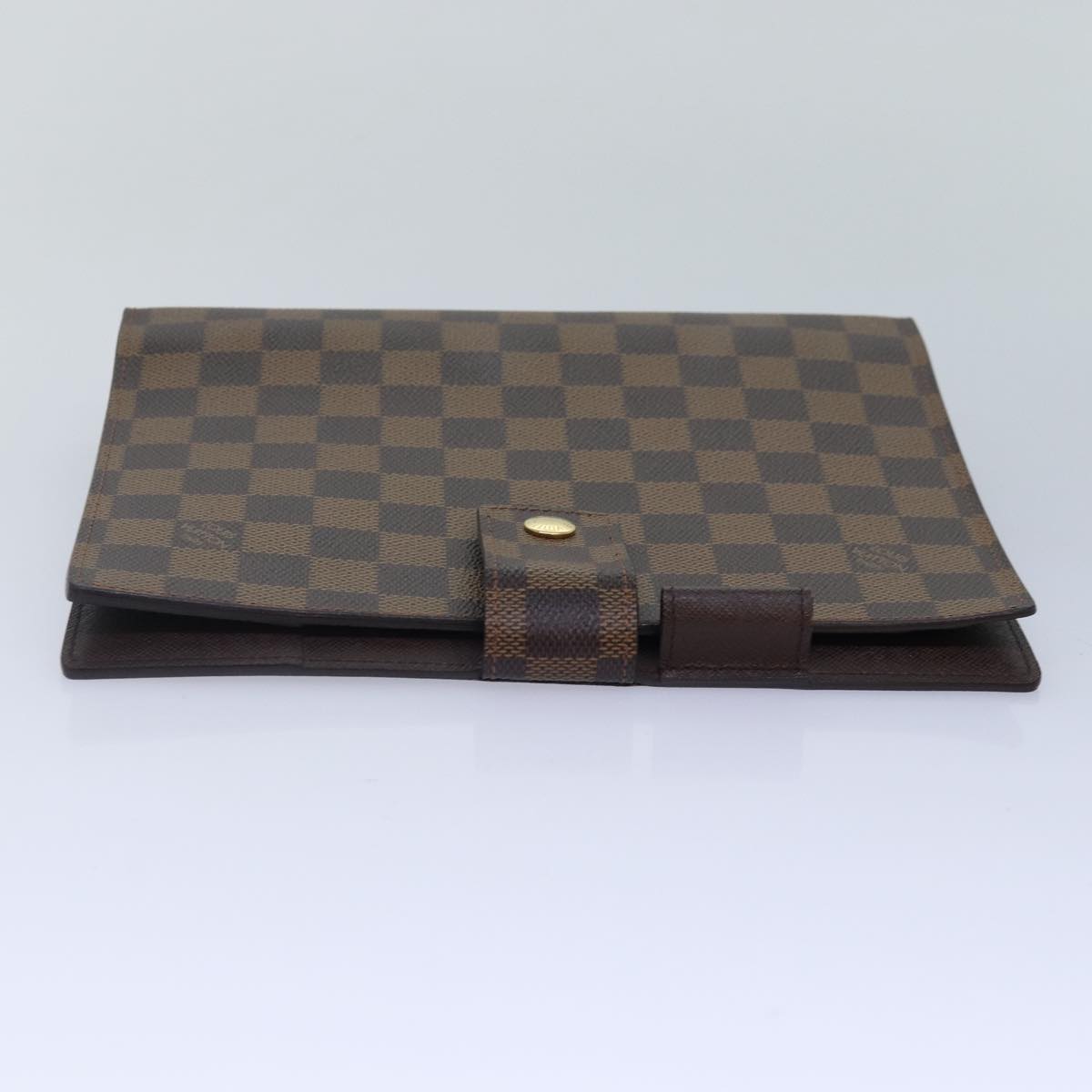 LOUIS VUITTON Damier Ebene Agenda GM Day Planner Cover R20107 LV Auth 85660