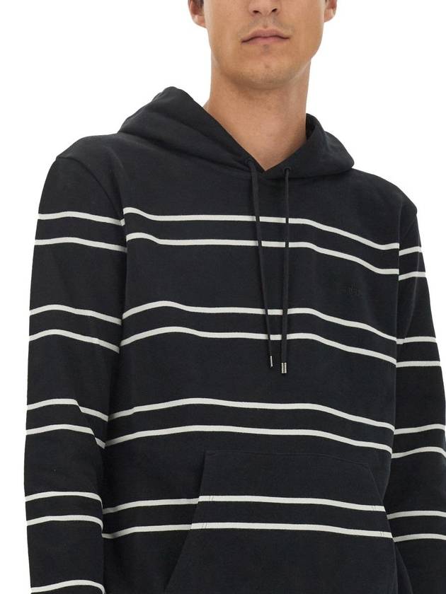 Luxury Saint Laurent Trending 2025 Stripe Hoodie Black