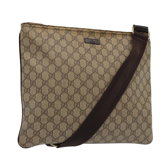 Gucci Leather Canvas Shoulder Bag