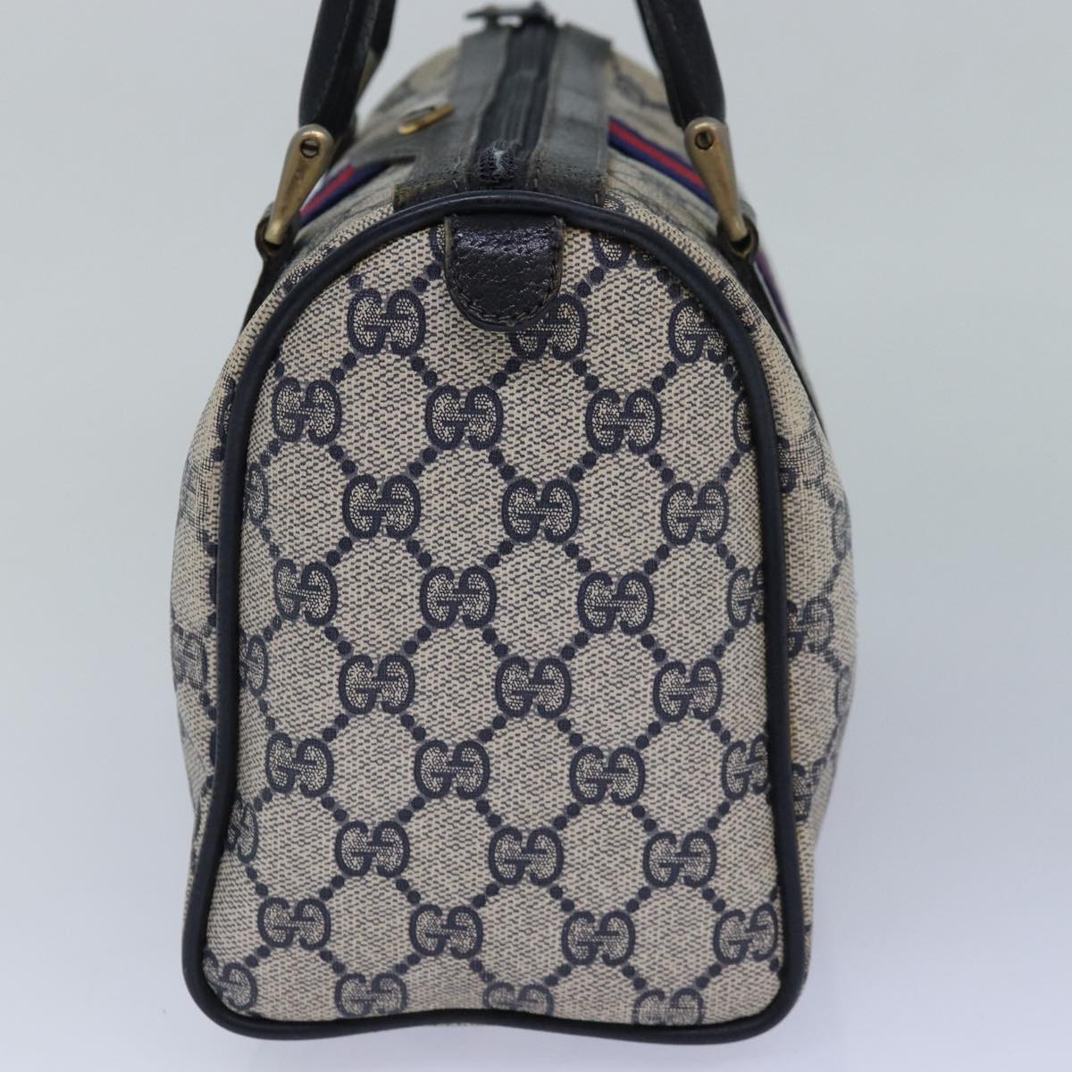 Gucci Leather Canvas Handbag