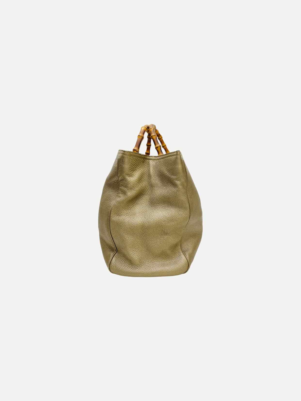 GUCCI Shopper Metallic Gold Top Handle