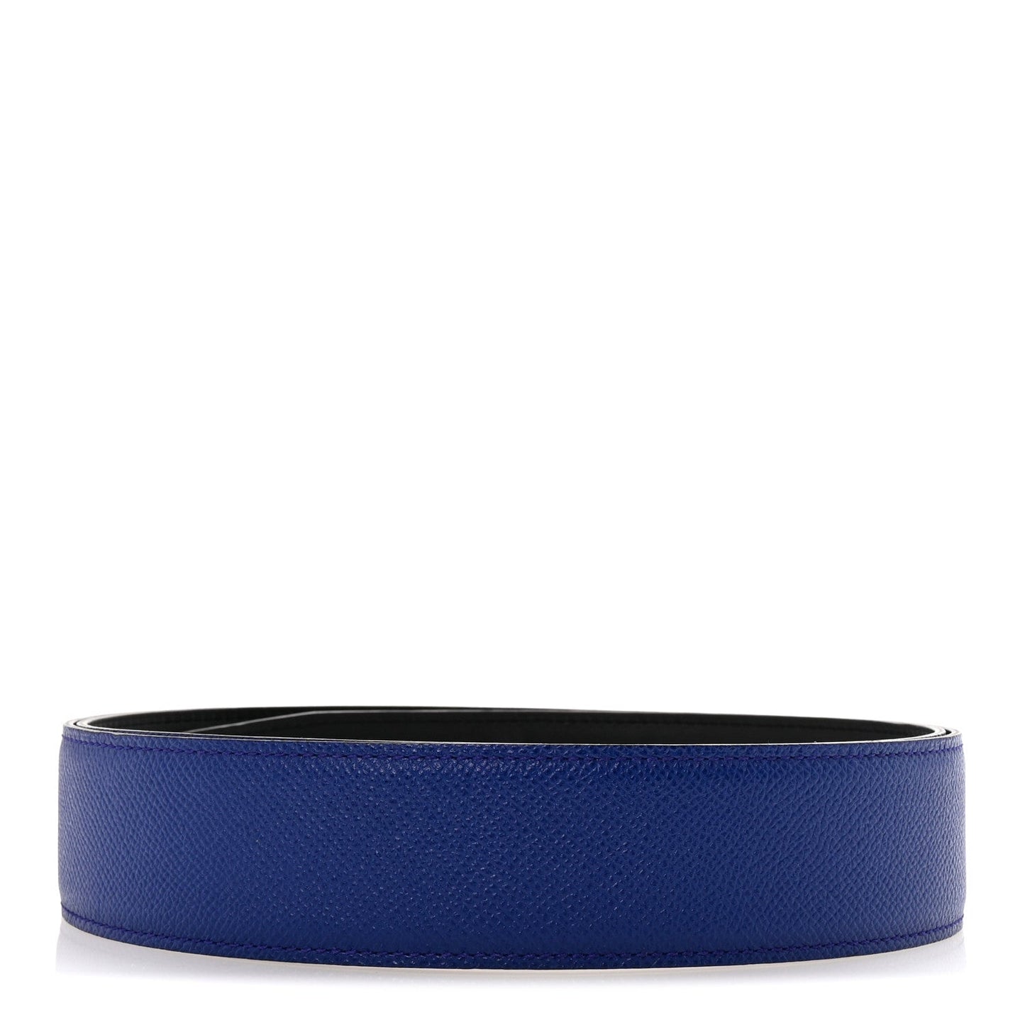 Hermes Epsom Swift 38mm Belt Strap  95 38 Bleu Electrique Black