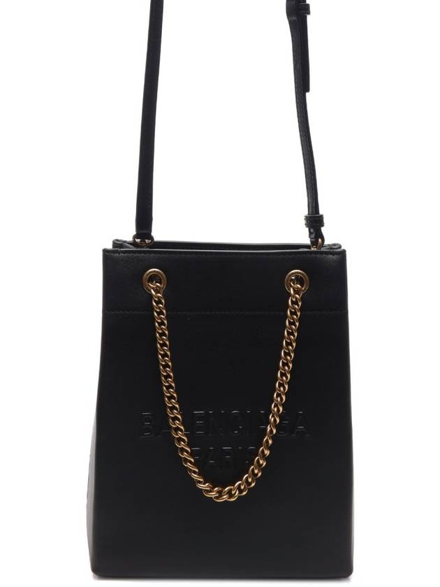 Luxury Balenciaga Trending 2026 Leather Duty Free Tote Bag Black