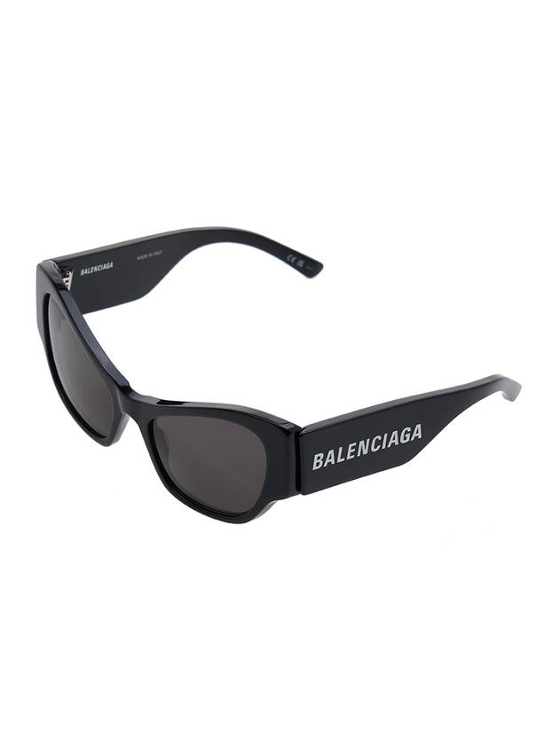 Luxury Balenciaga Trending 2026 Eyewear Logo Cat Eye Sunglasses Black